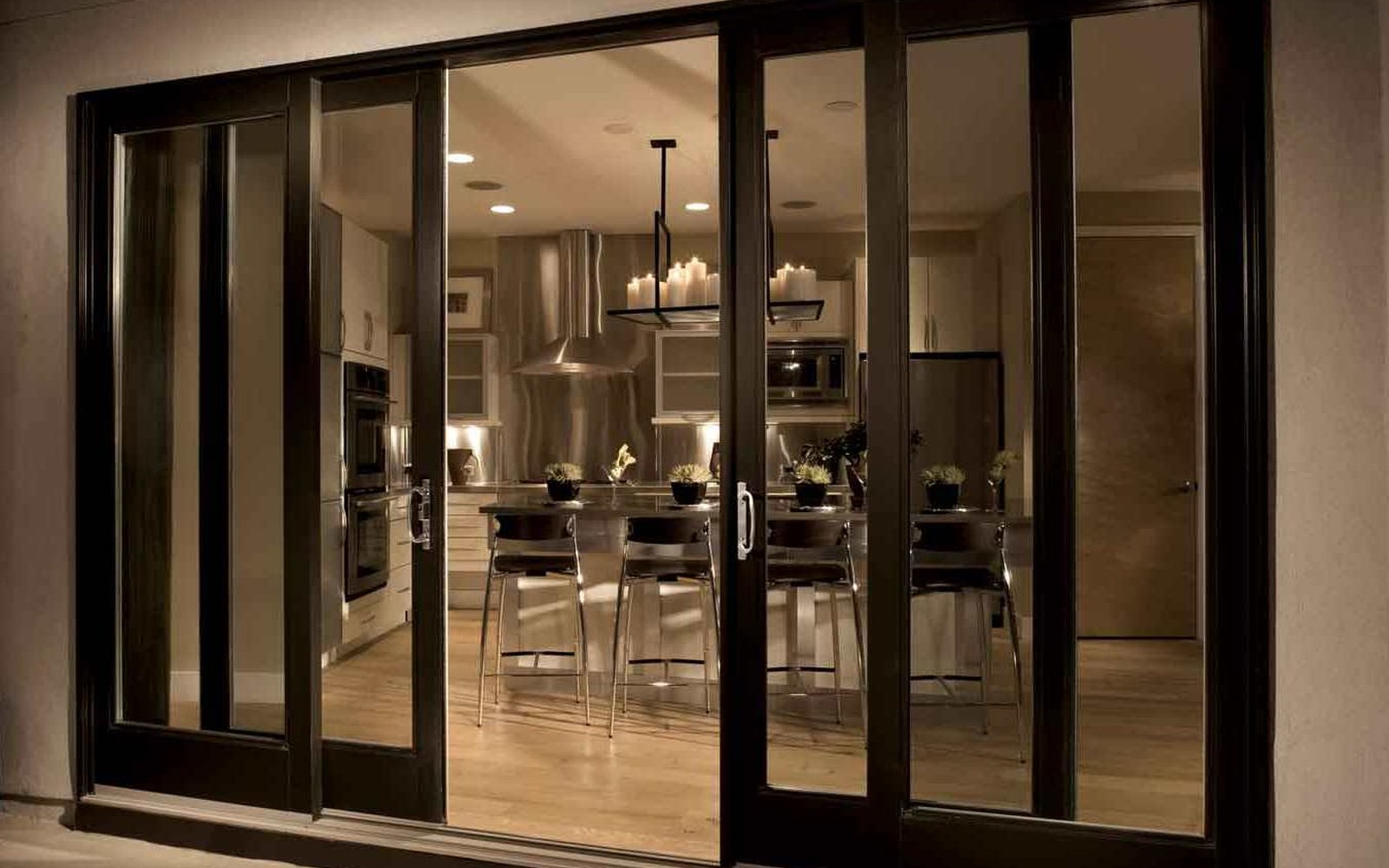 Beautiful sliding glass patio door